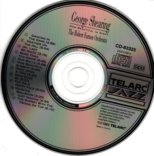 George Shearing / Robert Farnon And His Orchestra : How Beautiful Is Night (CD, Album)