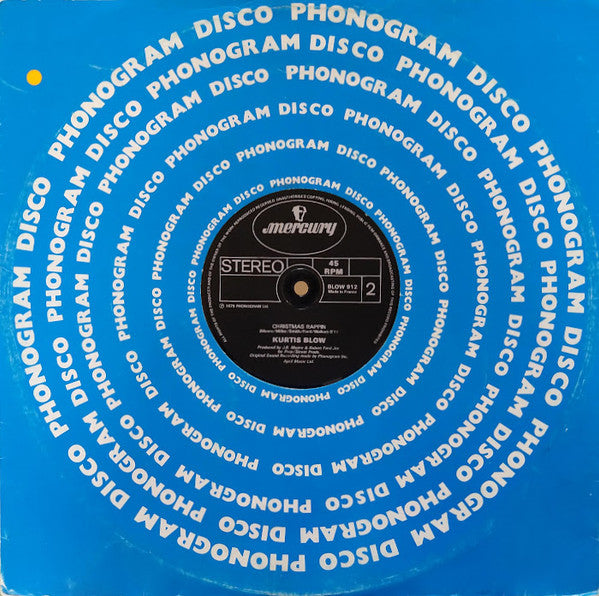 Kurtis Blow : Throughout Your Years / Christmas Rappin (12", Gen)