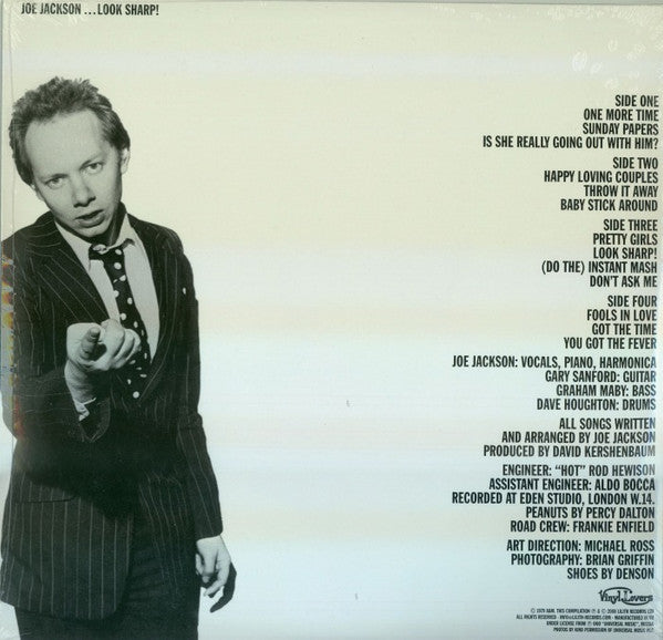 Joe Jackson : Look Sharp! (2x10", Album, RE, RM, 180)