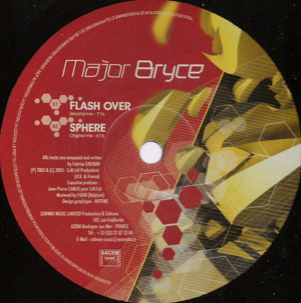 Major Bryce : Flash Over (12")