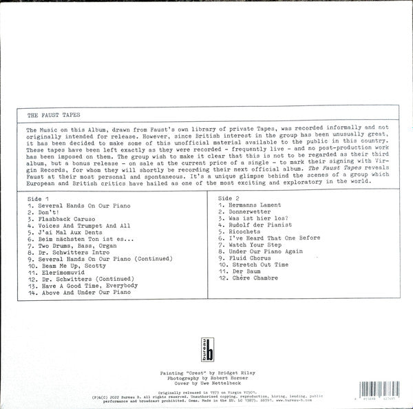 Faust : The Faust Tapes (LP, Album, RE, RM)