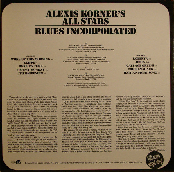 Alexis Korner's All Stars : Blues Incorporated (LP, RE)