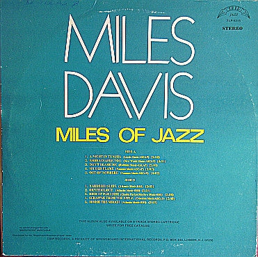 Miles Davis : Miles Of Jazz (LP, Comp)