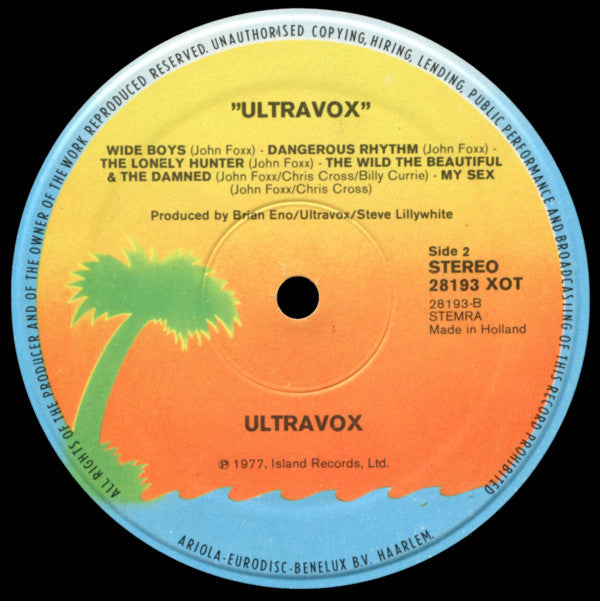 Ultravox : Ultravox! (LP, Album, Ora)