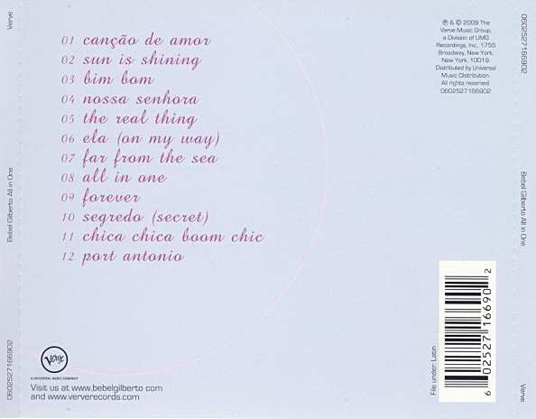 Bebel Gilberto : All In One (CD, Album)