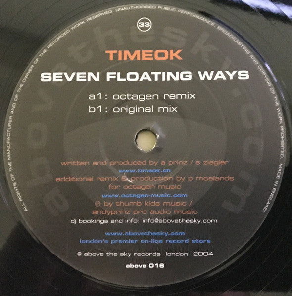 timeok : Seven Floating Ways (12")