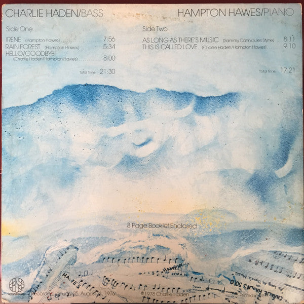 Charlie Haden / Hampton Hawes : As Long As There's Music (LP, Album, Gat)