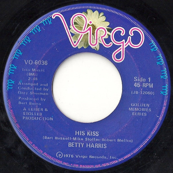 Betty Harris : His Kiss (7", Single)