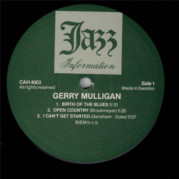 Gerry Mulligan : In Sweden (2xLP, Album, RE)