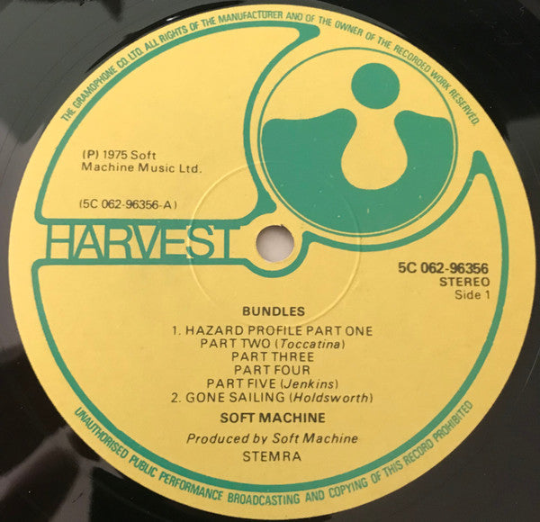 Soft Machine : Bundles (LP, Album)