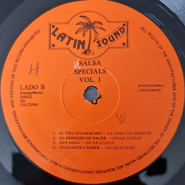 Various : Salsa Specials Vol. 1 (LP, Comp)