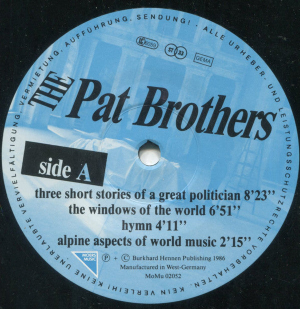 The Pat Brothers : Pat Brothers No. 1 (LP, Album)