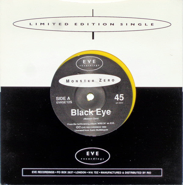 Monster Zero / Crazy Alice : Black Eye / Problem Flower (7", Single, Ltd, Yel)