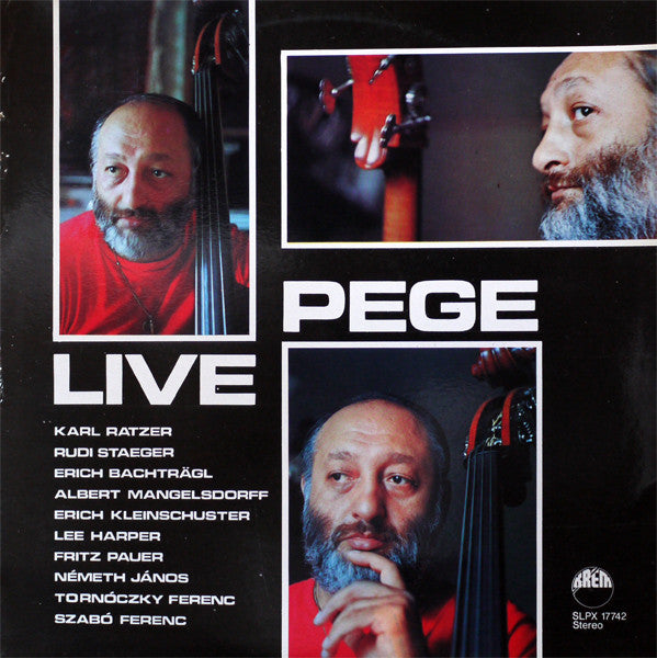 Aladár Pege : Live (LP, Album)