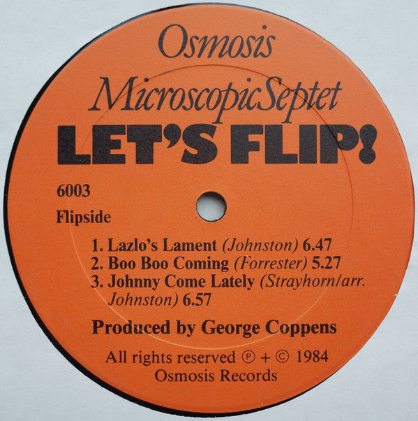 Microscopic Septet : Let's Flip! (Live At Mephisto) (LP, Album)