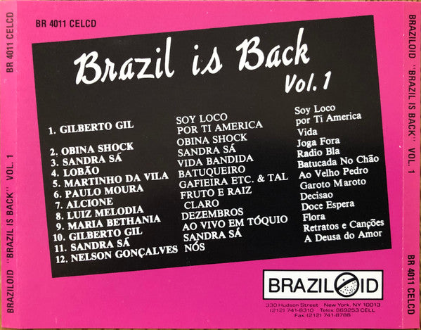 Various : Brazil Is Back Vol. 1 (CD, Comp)