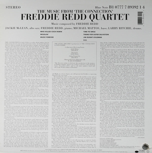 Freddie Redd Quartet With Jackie McLean : The Music From "The Connection" (LP, Album, Ltd, RE, RM)