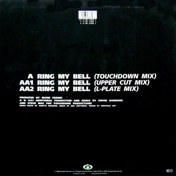 Monie Love Vs Adeva : Ring My Bell (12")