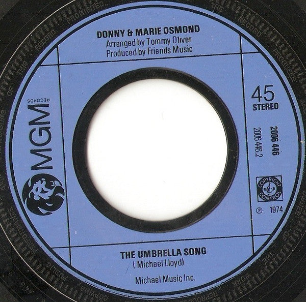 Donny & Marie Osmond : I'm Leaving It (All) Up To You (7", Single)