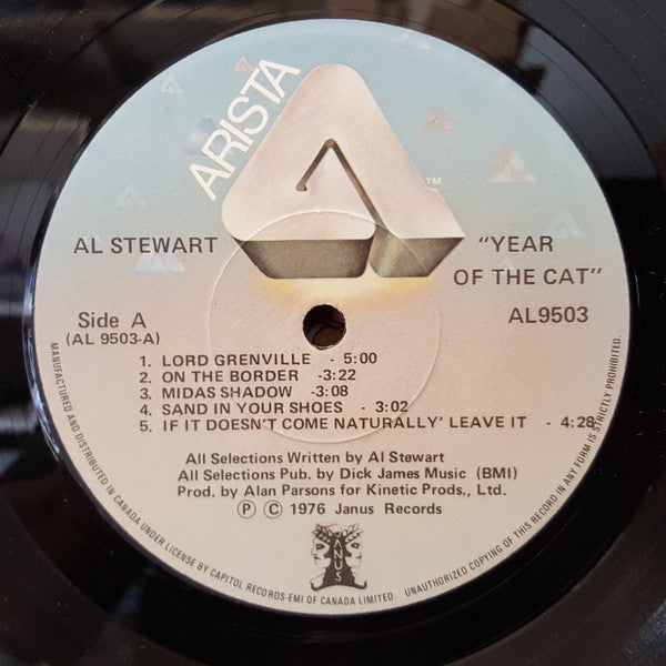 Al Stewart : Year Of The Cat (LP, Album, RE, Gat)