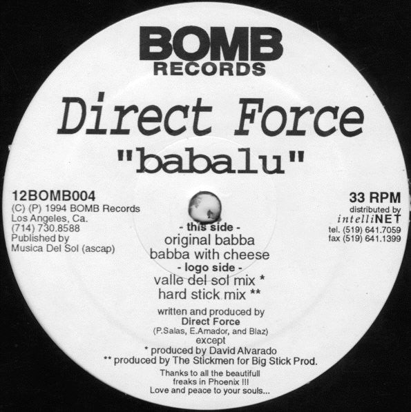 Direct Force : Babalu (12")