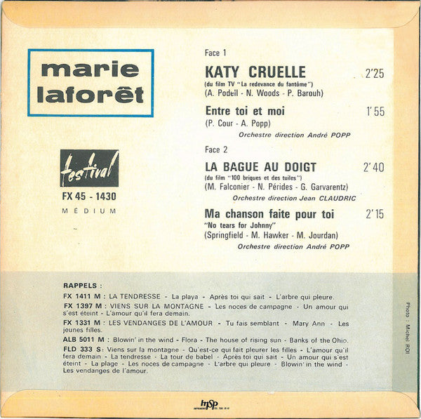 Marie Laforêt : Vol. VIII (7", EP)