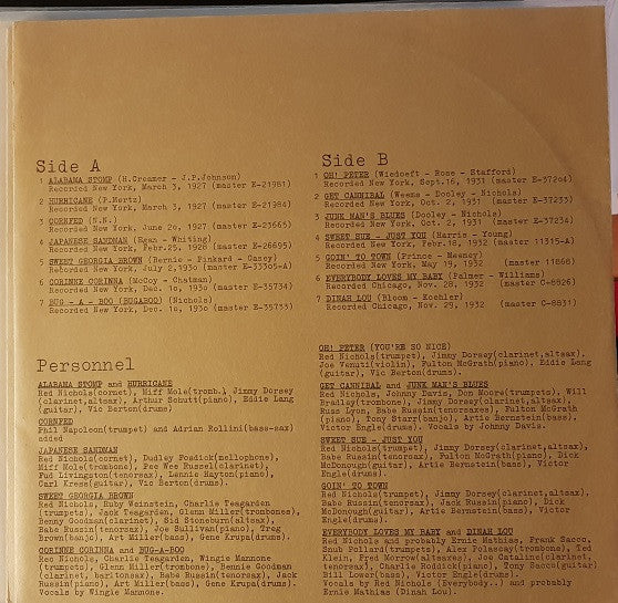 Red Nichols And His Five Pennies / Red Nichols And His Orchestra : Vol.1 (LP, Comp)