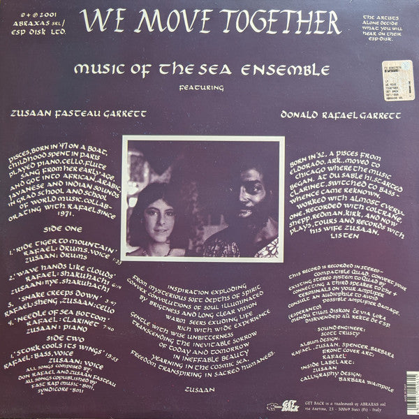 The Sea Ensemble : We Move Together (LP, Album, RE, RM)