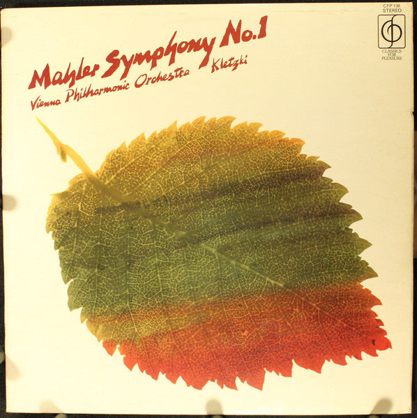 Mahler*, Kletzki*, Vienna Philharmonic Orchestra* : Symphony No.1 (LP, Album)