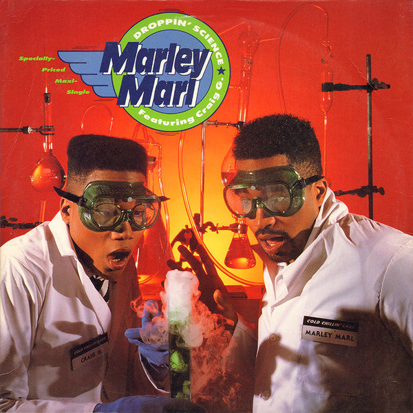 Marley Marl Featuring Craig G : Droppin' Science (12", Maxi, SRC)