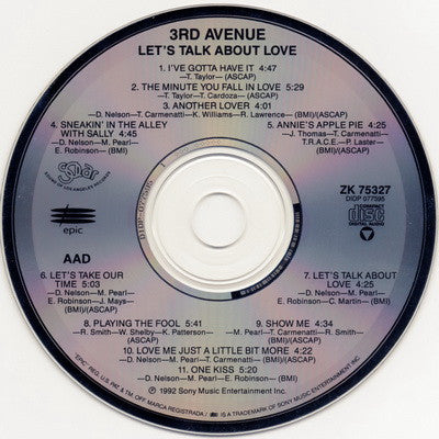 3rd Avenue (5) : Let's Talk About Love (CD, Album)