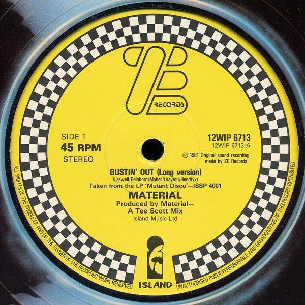 Material : Bustin' Out (12")