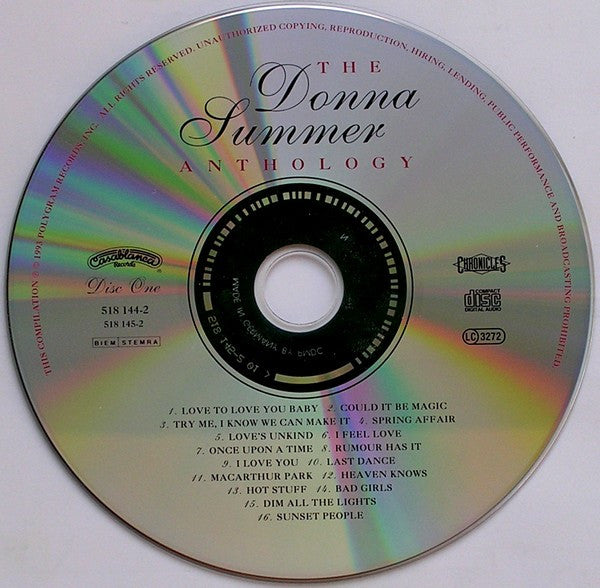 Donna Summer : The Donna Summer Anthology (2xCD, Comp, RP)