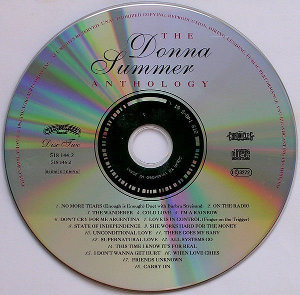 Donna Summer : The Donna Summer Anthology (2xCD, Comp, RP)