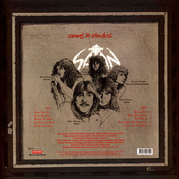 Satan : Court In The Act (LP, Album, Ltd, Num, RE, Gol)