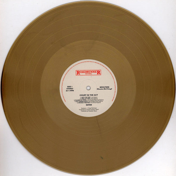 Satan : Court In The Act (LP, Album, Ltd, Num, RE, Gol)