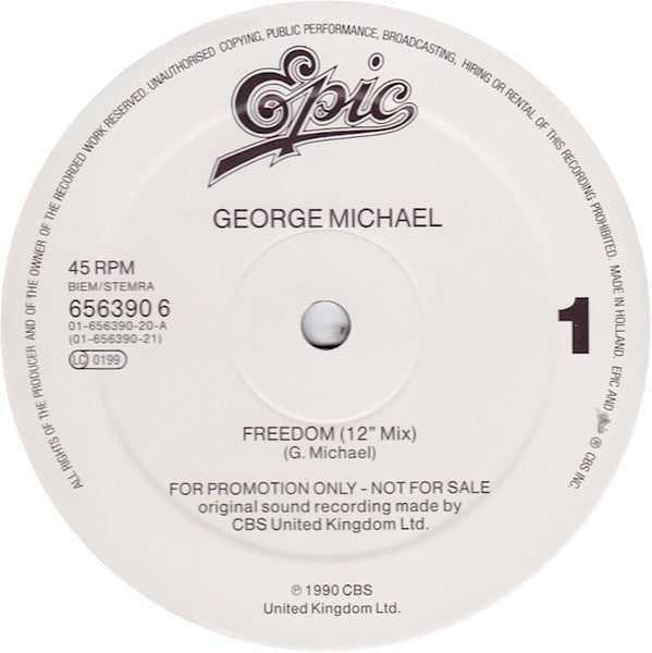 George Michael : Freedom (12", Promo)