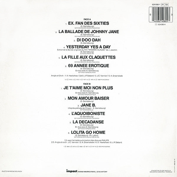 Jane Birkin : Jane Birkin (LP, Comp, RE)
