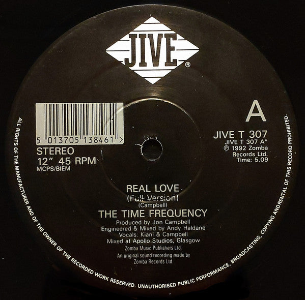 The Time Frequency : Real Love (12")