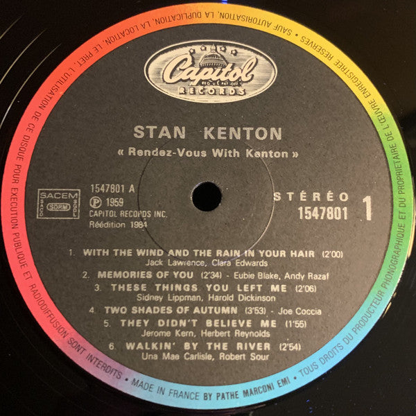 Stan Kenton : Rendezvous With Kenton (LP, Album)