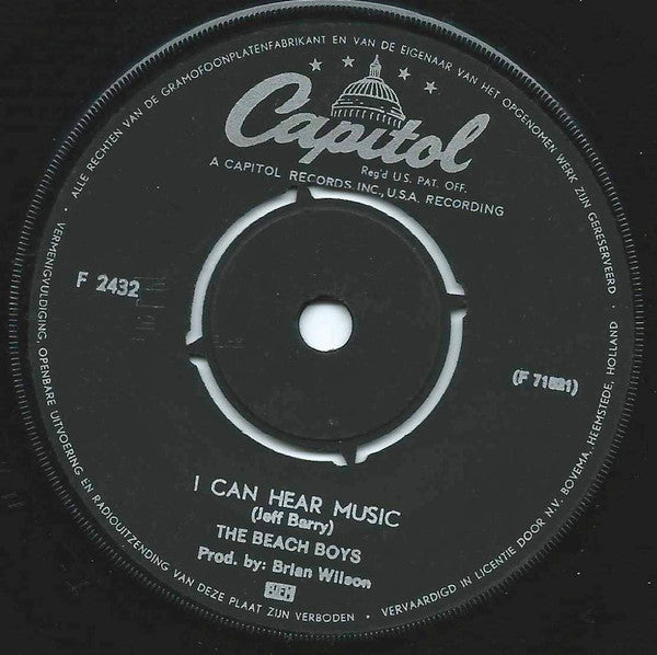 The Beach Boys : I Can Hear Music (7", Single)