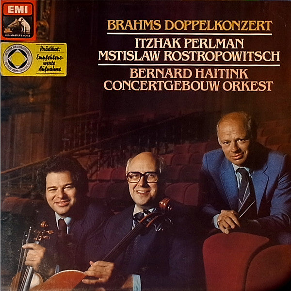 Brahms* — Itzhak Perlman, Mstislaw Rostropowitsch* - Bernard Haitink, Concertgebouw Orkest* : Doppelkonzert (LP, Album)
