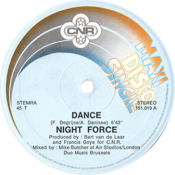 Night Force (3) : Dance (12", Maxi)