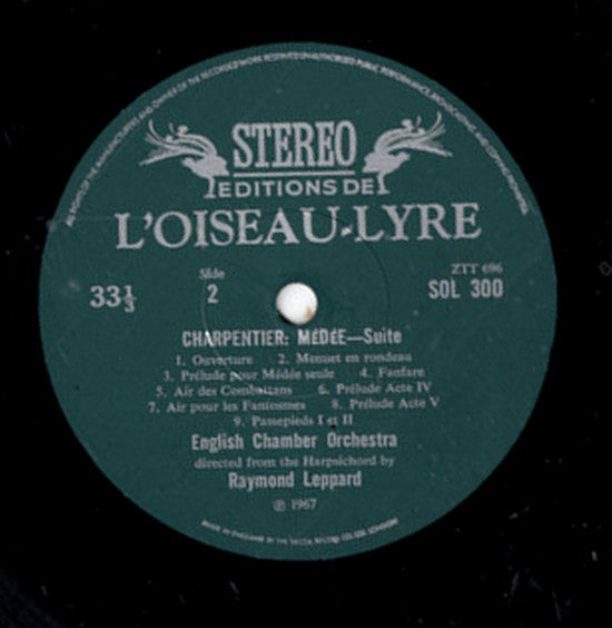 Couperin* / Charpentier* : Apothéose De Lully / Suite From The Opera Médée (LP)