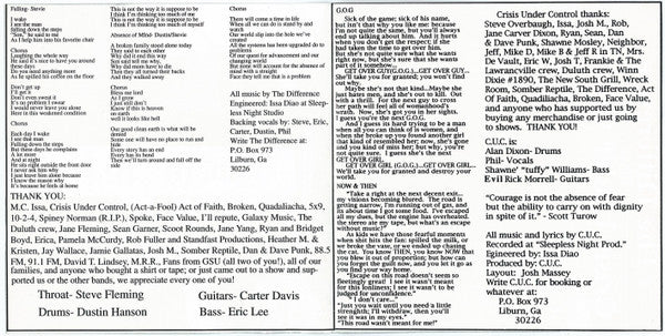 The Difference (3), Crisis Under Control : Split 7" (7")