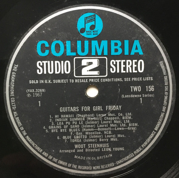 Wout Steenhuis : Guitars For Girl Friday (LP, Album)