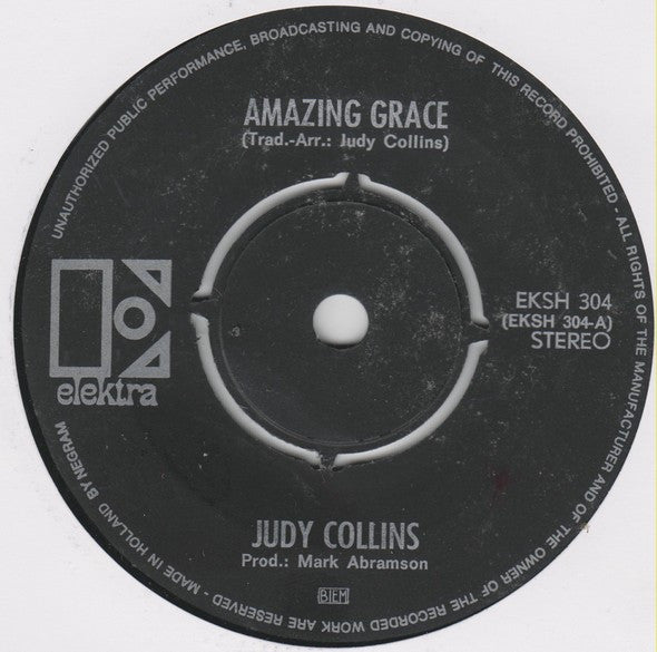 Judy Collins : Amazing Grace (7", Single)