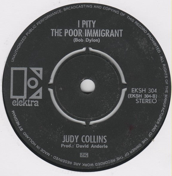 Judy Collins : Amazing Grace (7", Single)