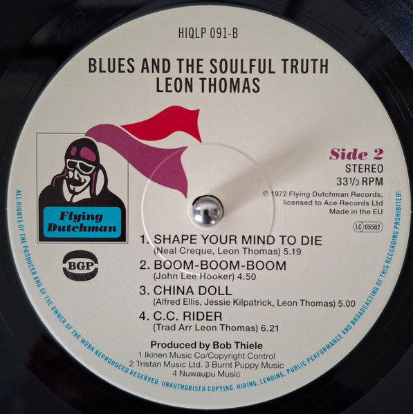Leon Thomas : Blues And The Soulful Truth (LP, Album, RE, Gat)