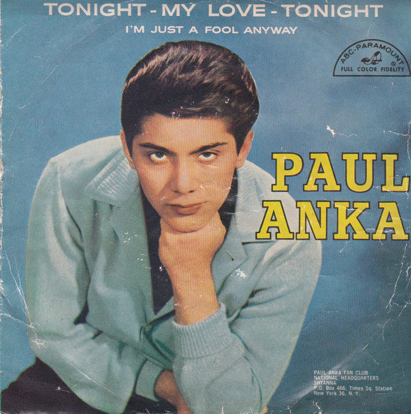 Paul Anka : Tonight - My Love - Tonight (7")